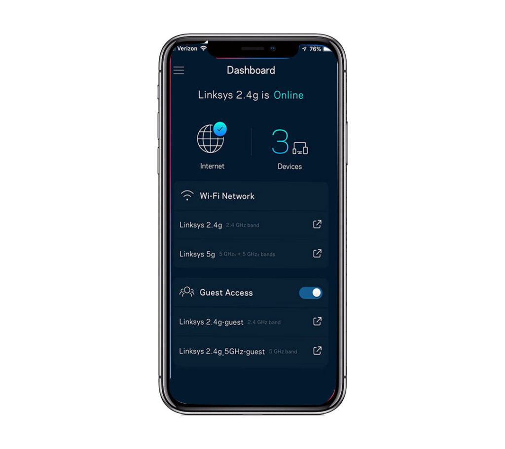 EA6350 Linksys Router Setup Via the App