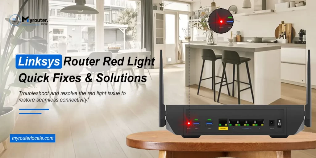 Linksys router red light​